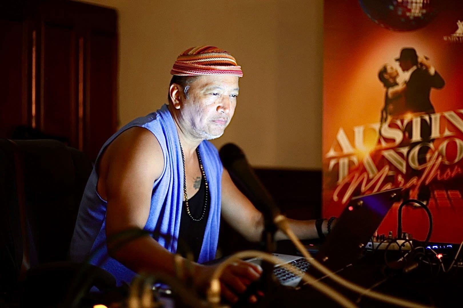 The DJ creating the atmosphere at Austin Tango Marathon