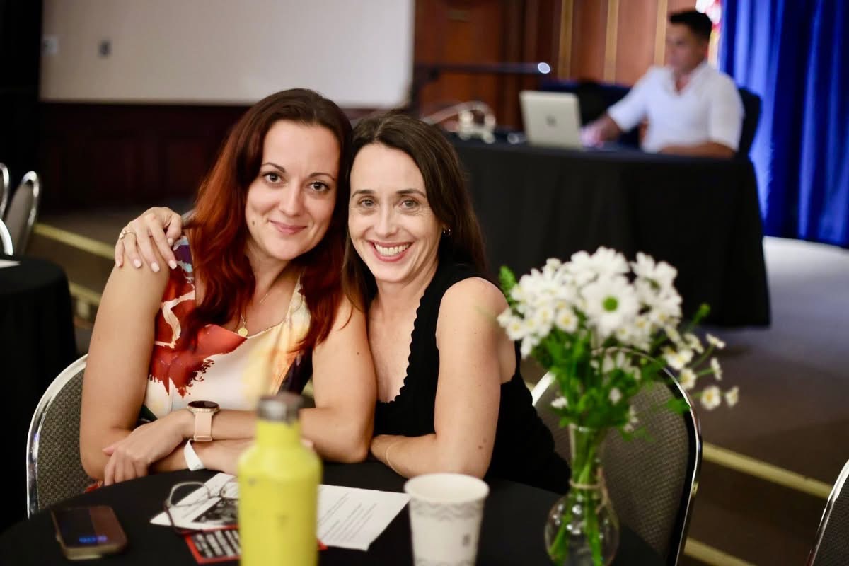 Friends enjoying the Austin Tango Marathon social atmosphere