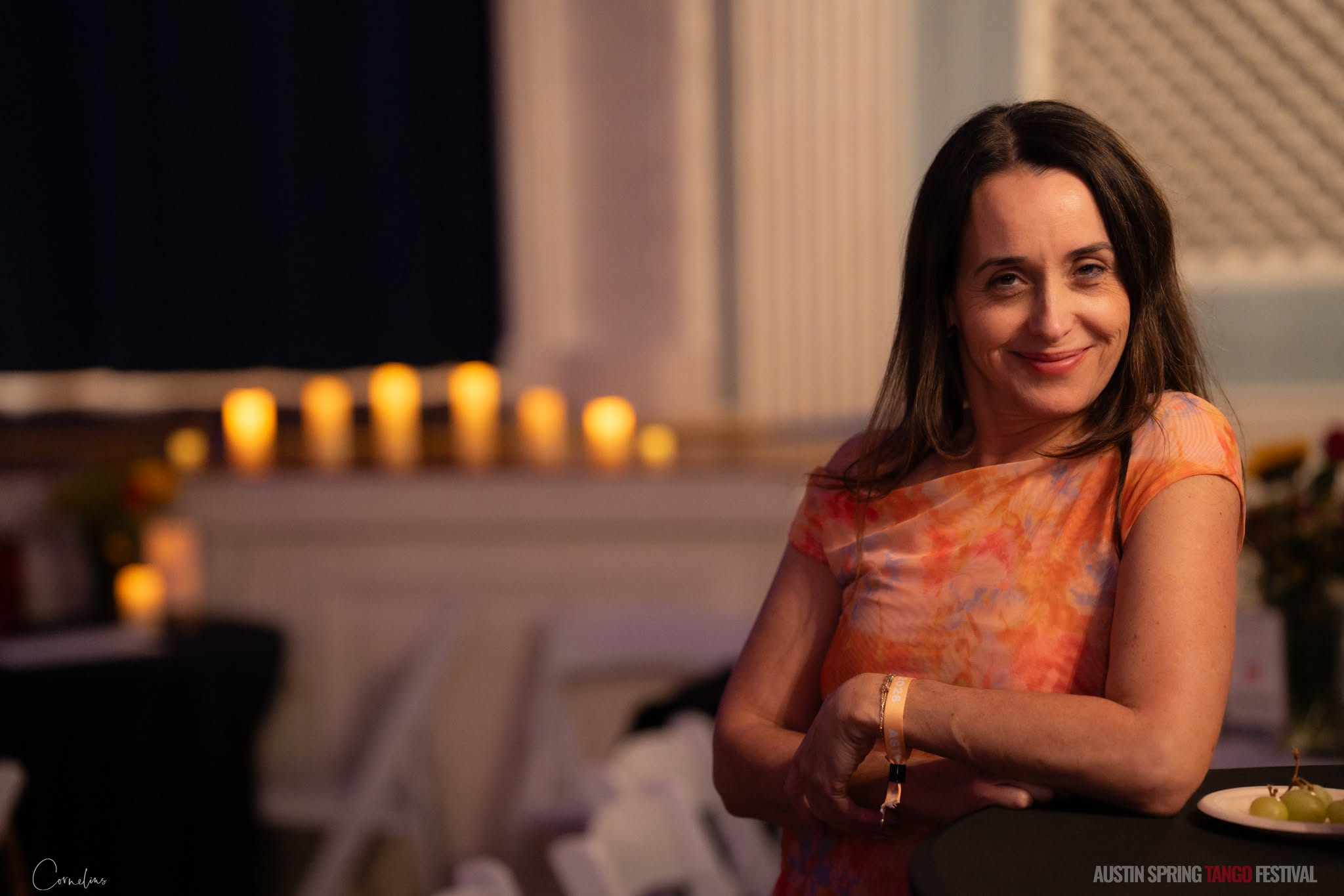 Monica Cravotta at a tango event